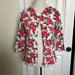 North Style Floral Caridigan